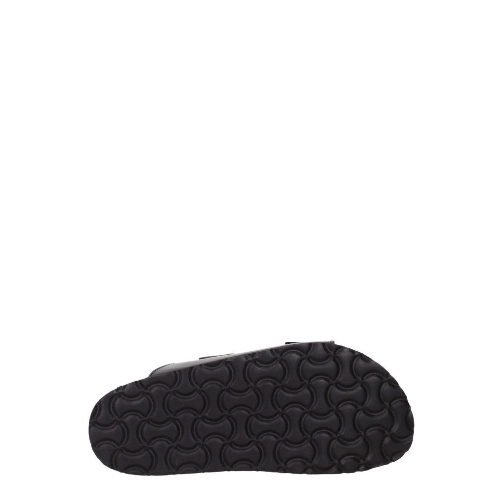 Palm Angels Black Leather Slipper - Beyzy Store - Palm Angels