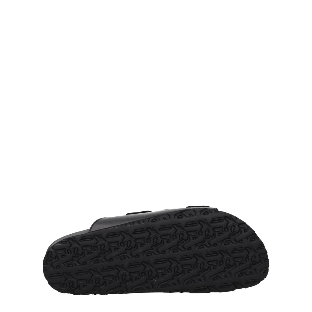 Palm Angels Black Leather Slipper - Beyzy Store - Palm Angels