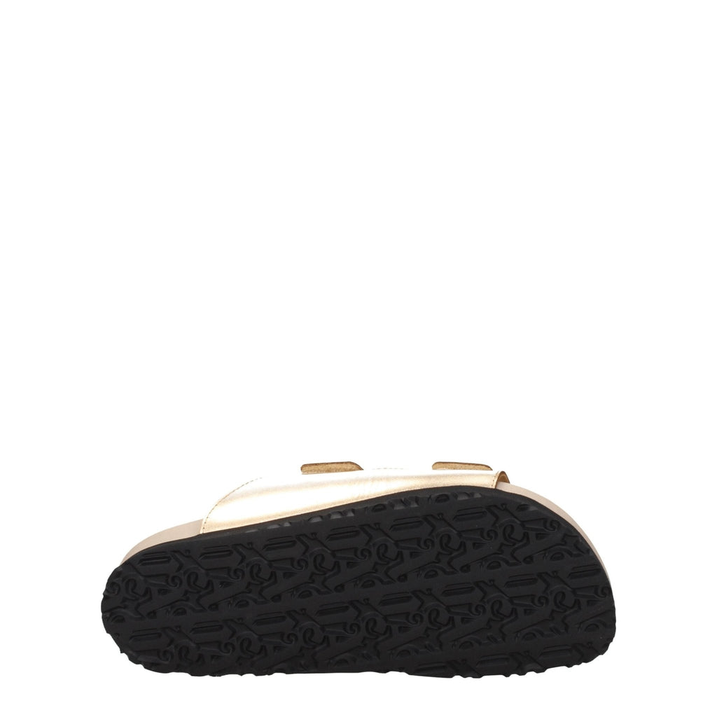 Palm Angels Gold Leather Slipper - Beyzy Store - Palm Angels