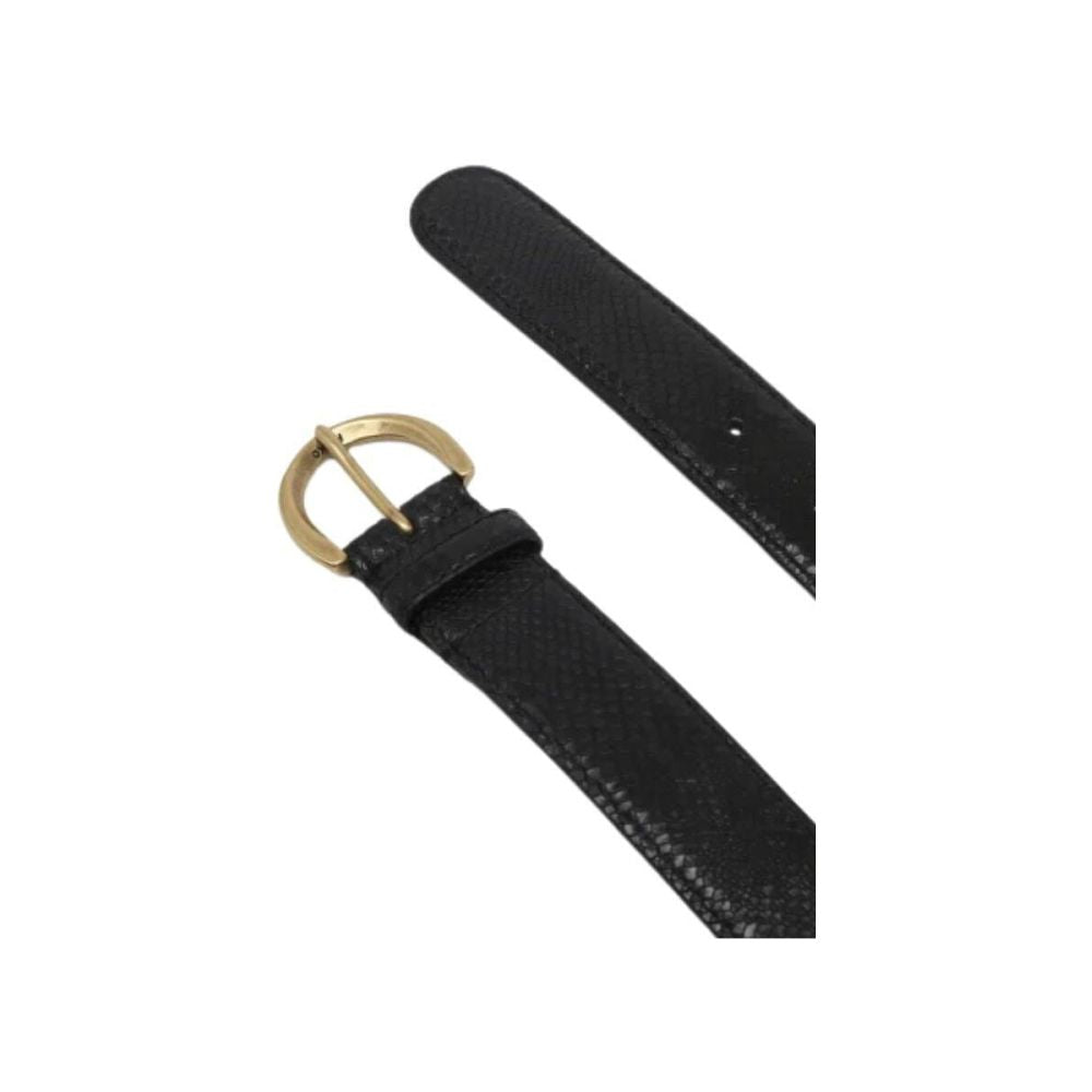 PINKO Black Calfskin Belt - Beyzy Store - PINKO
