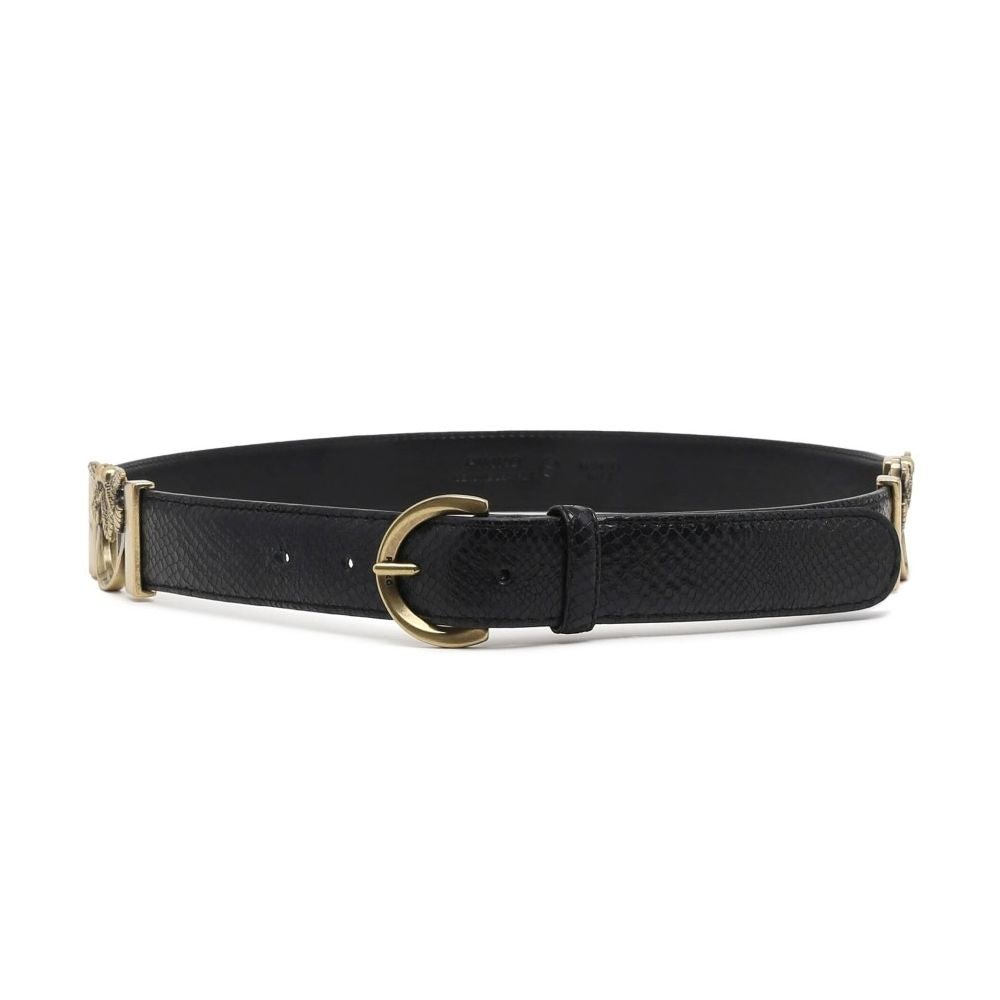 PINKO Black Calfskin Belt - Beyzy Store - PINKO