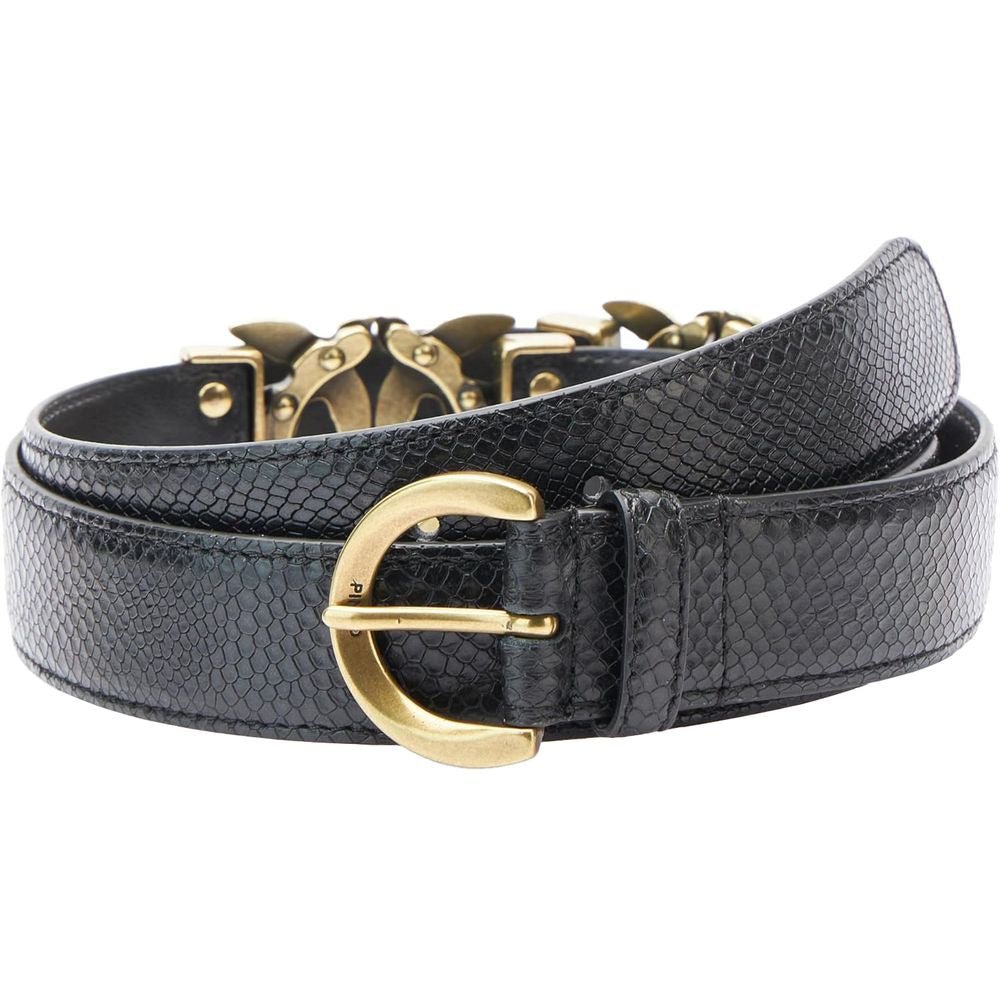 PINKO Black Calfskin Belt - Beyzy Store - PINKO