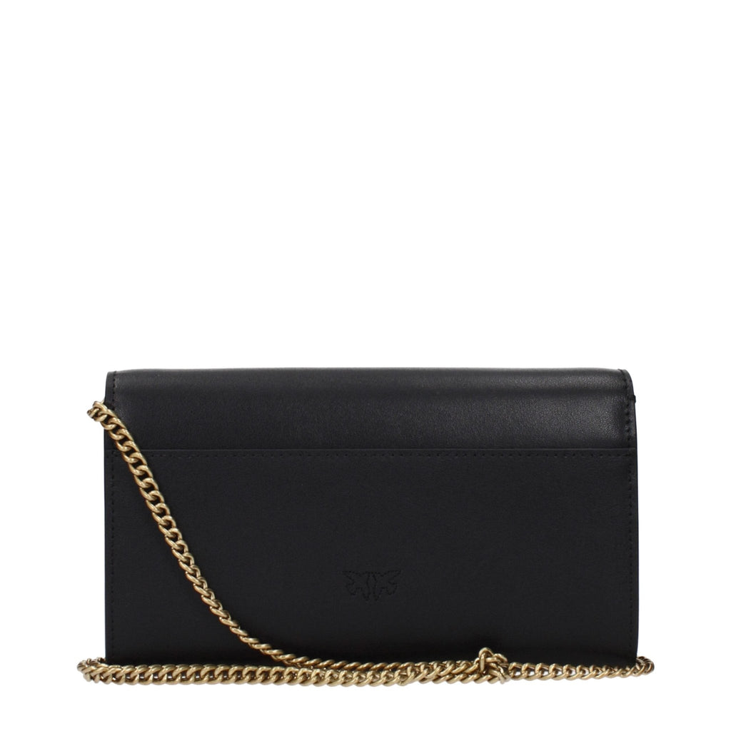 PINKO Black Leather Clutch Bags - Beyzy Store - PINKO