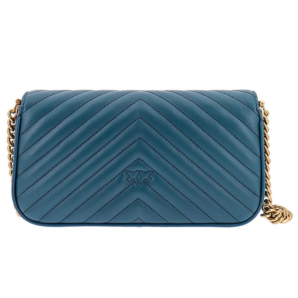 PINKO Blue Calfskin Women Crossbody Bag - Beyzy Store - PINKO