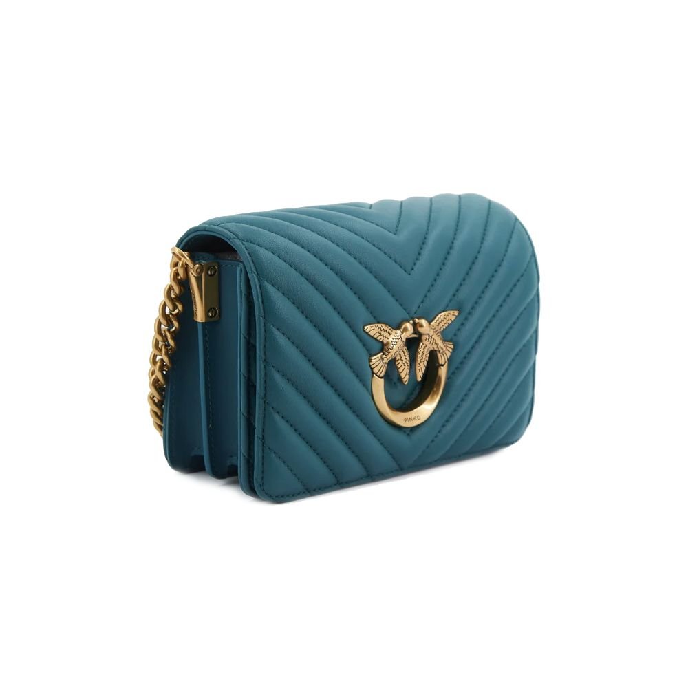 PINKO Blue Calfskin Women Crossbody Bag - Beyzy Store - PINKO