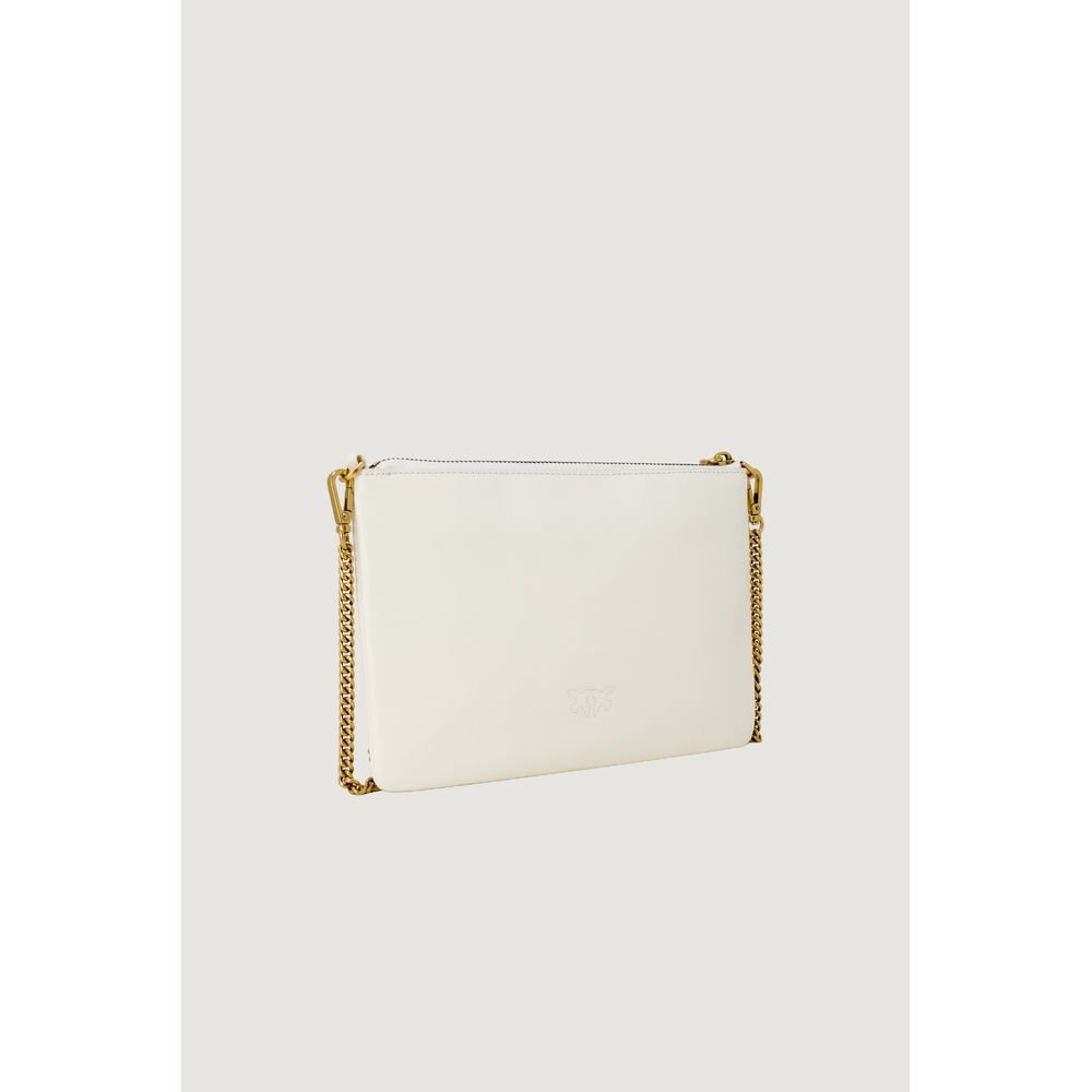 PINKO Cream Leather Clutch Bag - Beyzy Store - PINKO