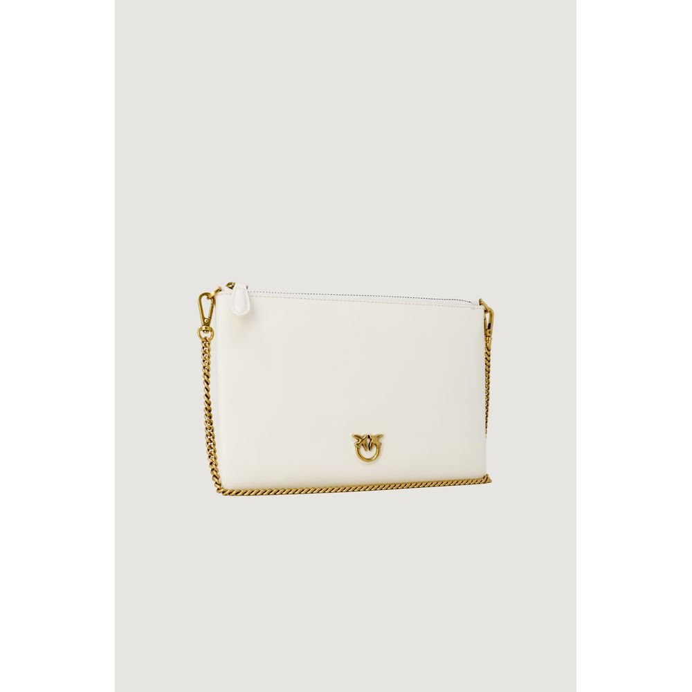 PINKO Cream Leather Clutch Bag - Beyzy Store - PINKO