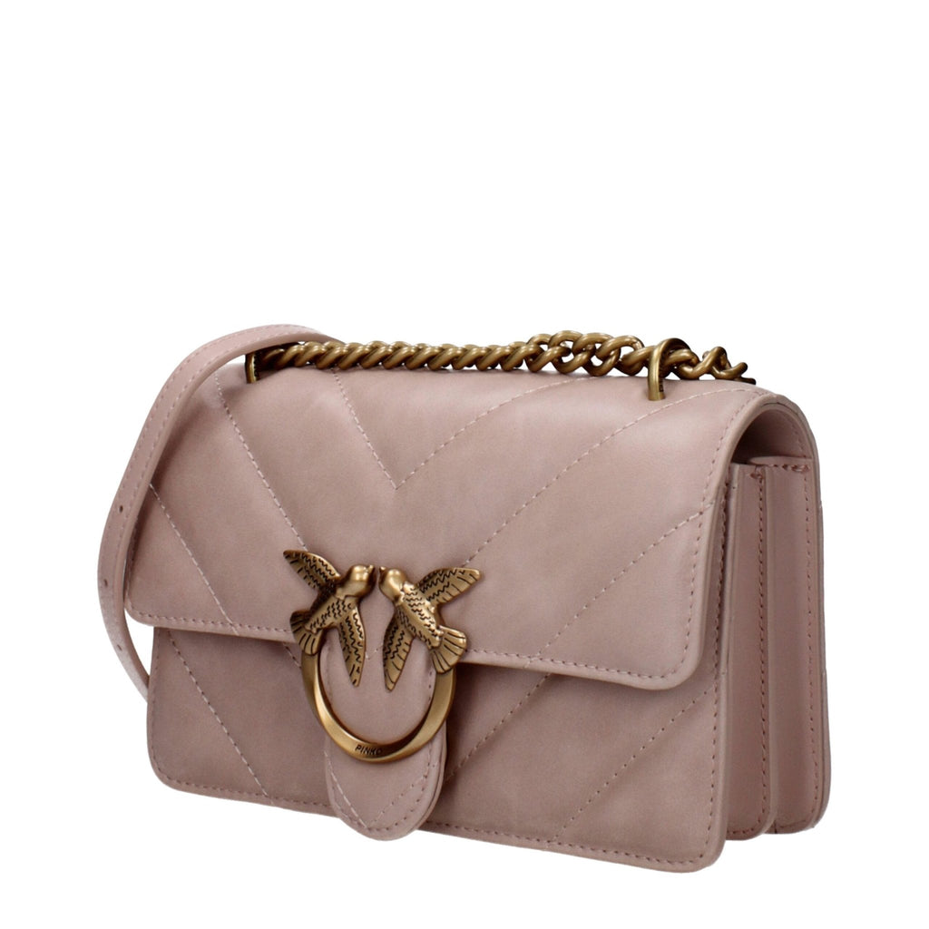 PINKO Pink Leather Crossbody Bag - Beyzy Store - PINKO