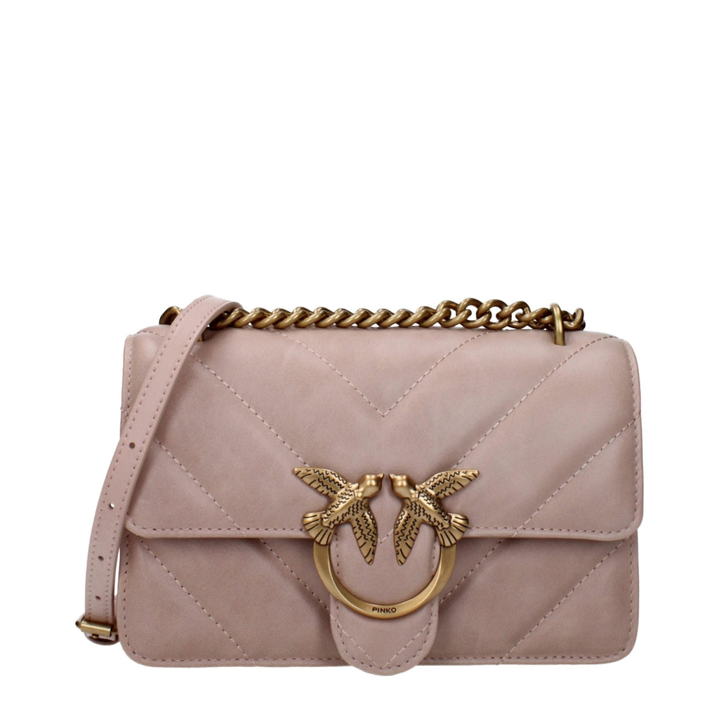 PINKO Pink Leather Crossbody Bag - Beyzy Store - PINKO