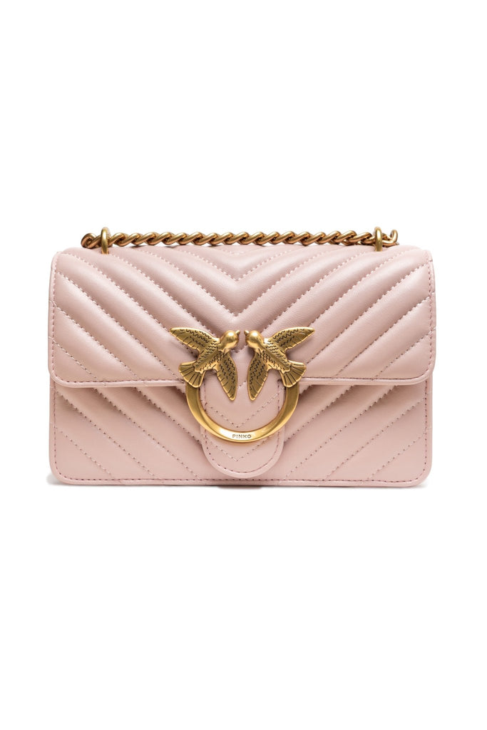 PINKO Powder Pink Love One Mini Shoulder Bag - Beyzy Store - PINKO