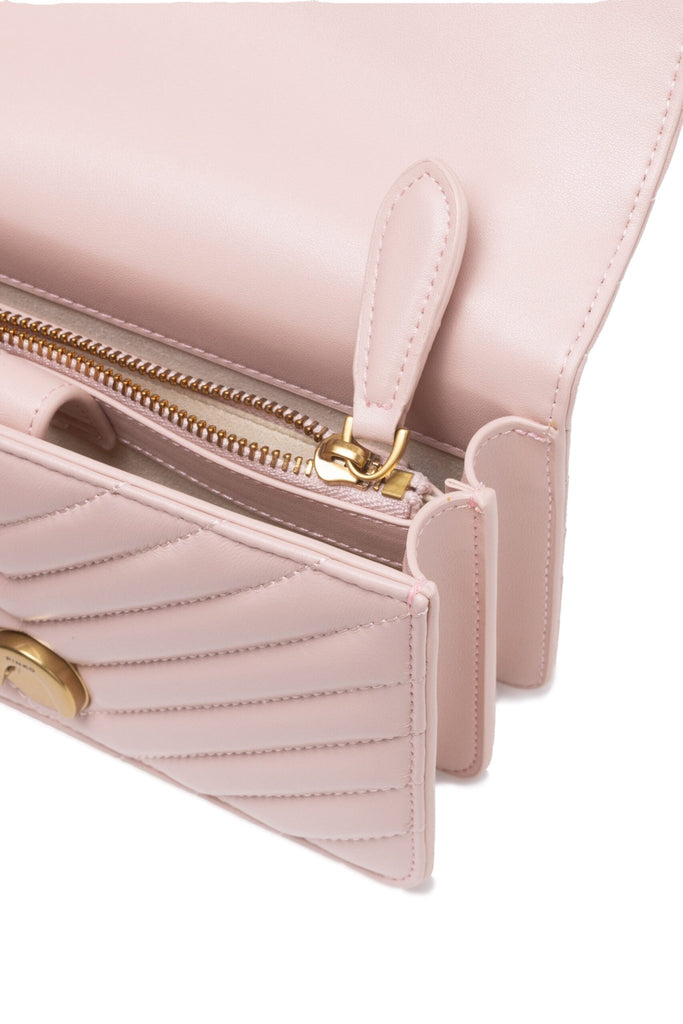 PINKO Powder Pink Love One Mini Shoulder Bag - Beyzy Store - PINKO
