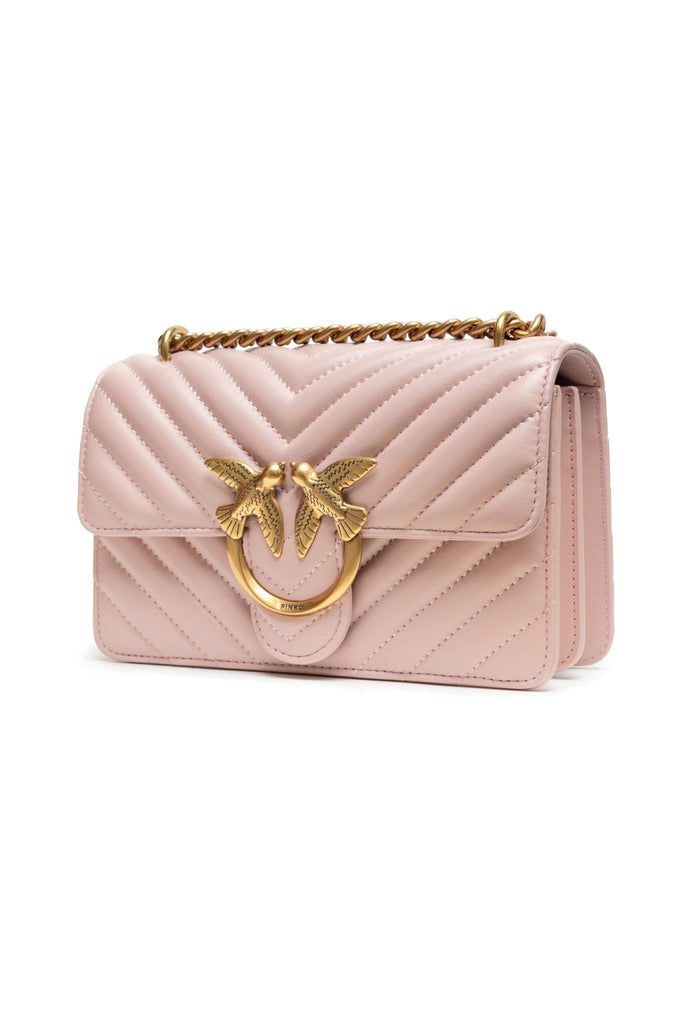 PINKO Powder Pink Love One Mini Shoulder Bag - Beyzy Store - PINKO