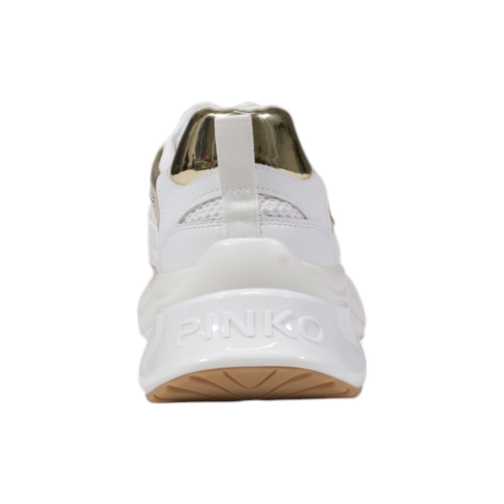 PINKO White Leather Sneaker - Beyzy Store - PINKO