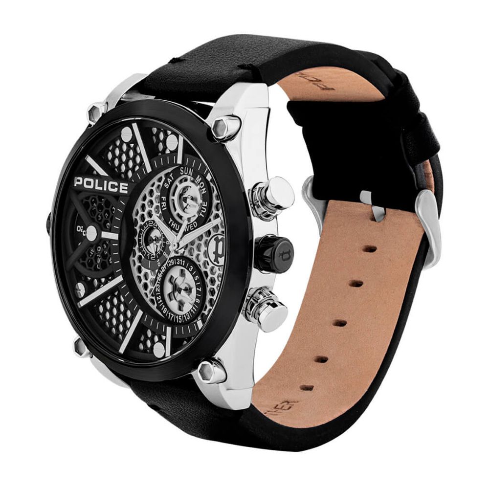 Police Black Leather Watch - Beyzy Store - Police