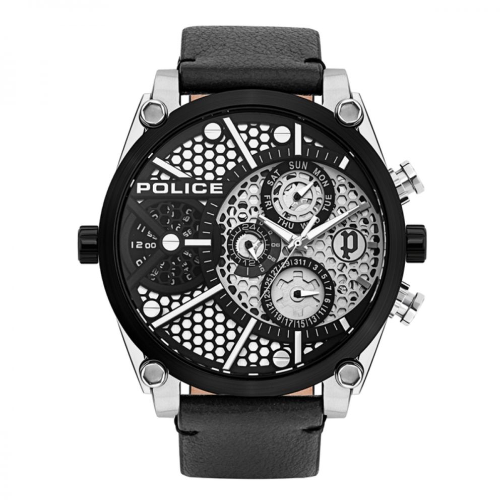 Police Black Leather Watch - Beyzy Store - Police