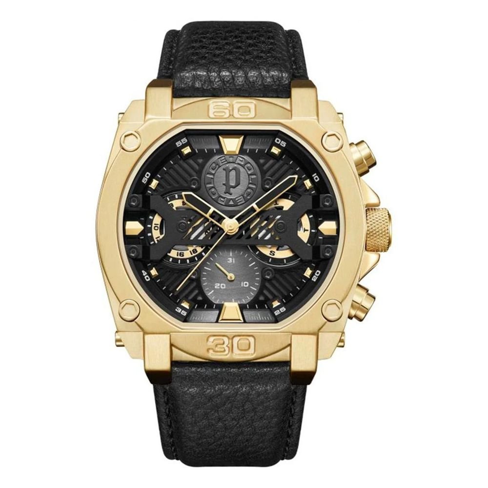 Police Black Leather Watch - Beyzy Store - Police