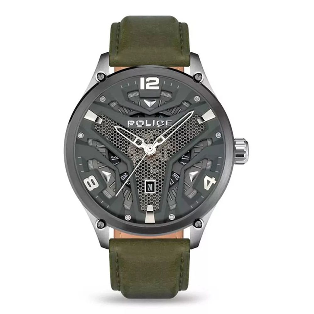 Police Green Leather Watch - Beyzy Store - Police