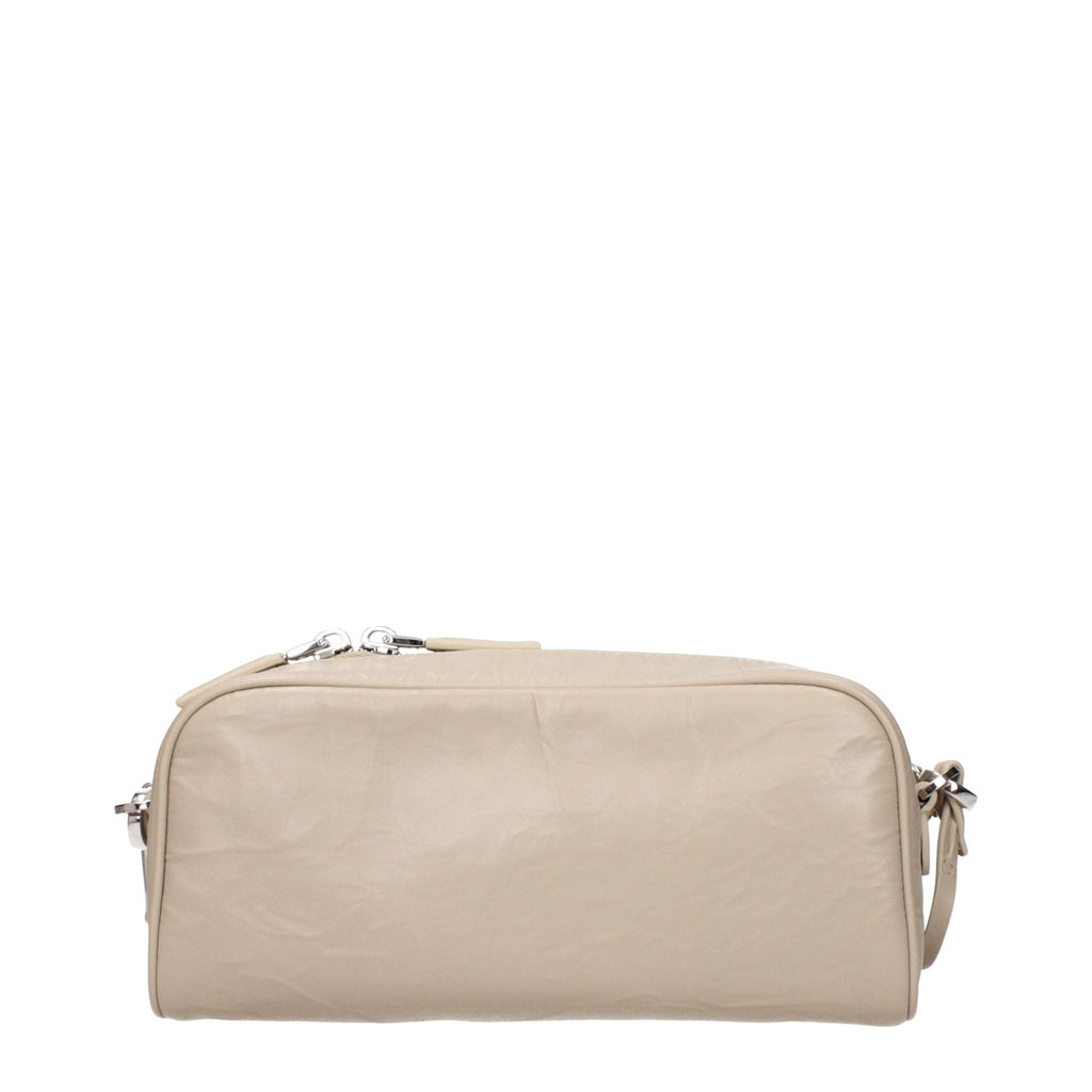 Prada Beige Leather Crossbody Bag - Beyzy Store - Prada