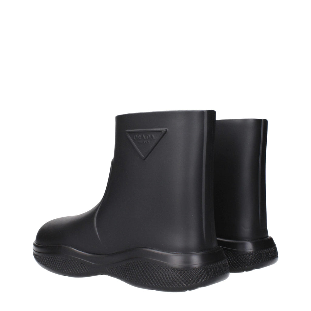 Prada Black Cotton Boots - Beyzy Store - Prada