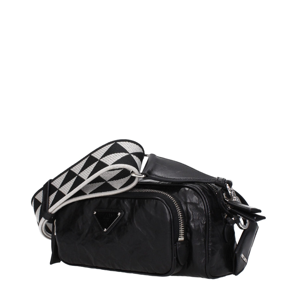 Prada Black Leather Crossbody Bag - Beyzy Store - Prada