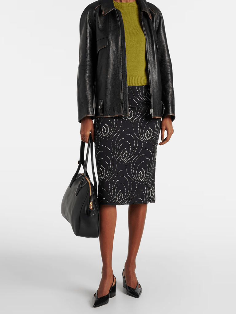 Prada Black Leather Cut - Out Pumps 55 - Beyzy Store - Prada