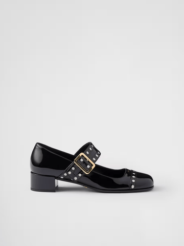 Prada Black Patent leather Mary Jane pumps - Beyzy Store - Prada
