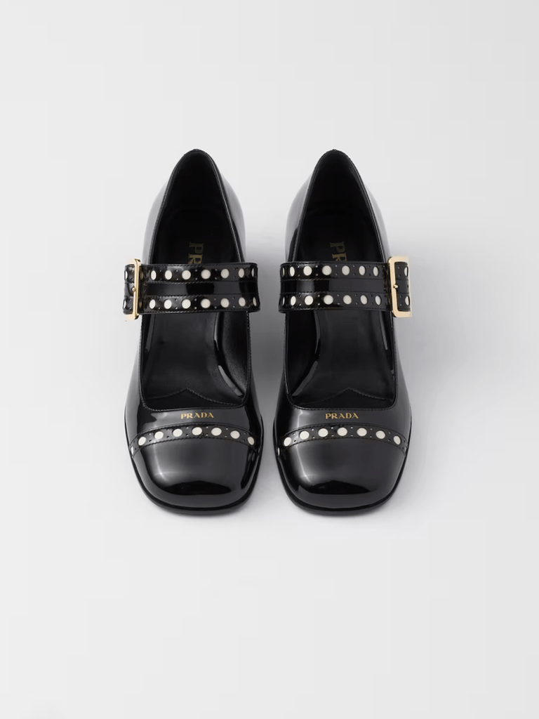 Prada Black Patent leather Mary Jane pumps - Beyzy Store - Prada