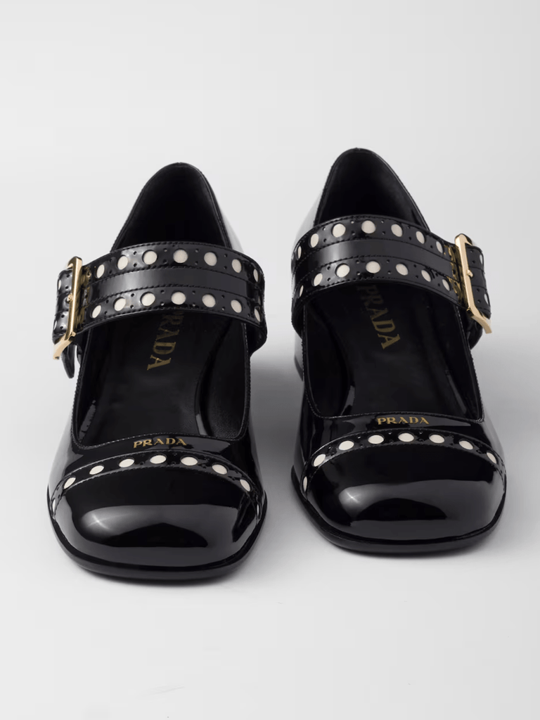 Prada Black Patent leather Mary Jane pumps - Beyzy Store - Prada