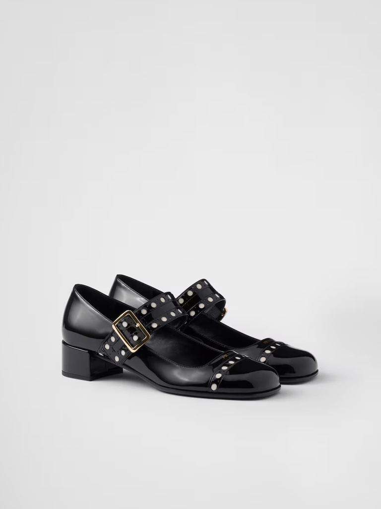 Prada Black Patent leather Mary Jane pumps - Beyzy Store - Prada