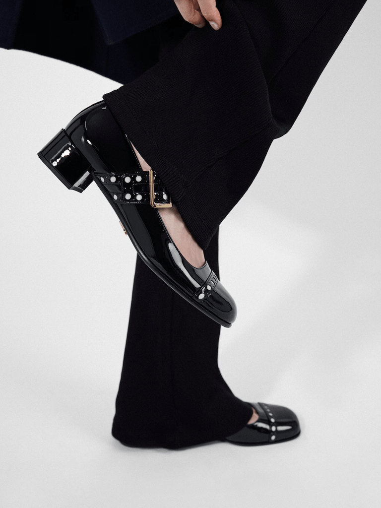 Prada Black Patent leather Mary Jane pumps - Beyzy Store - Prada