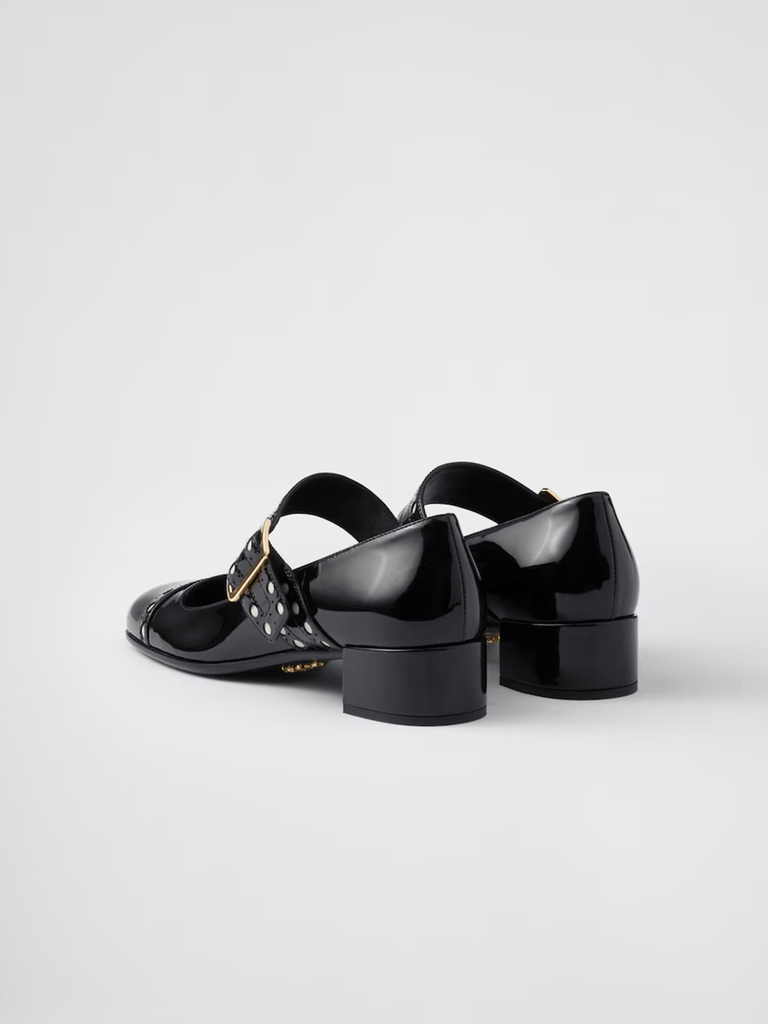 Prada Black Patent leather Mary Jane pumps - Beyzy Store - Prada