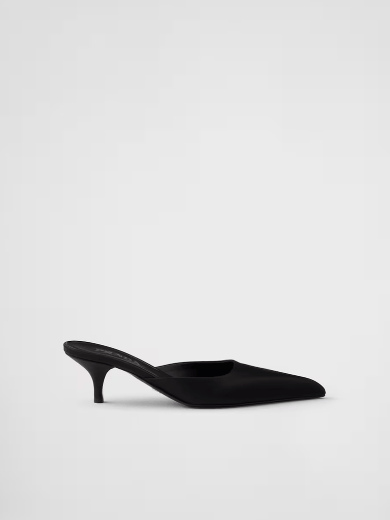 Prada Black Satin Sabot - Beyzy Store - Prada