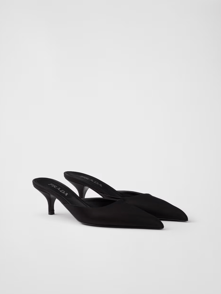 Prada Black Satin Sabot - Beyzy Store - Prada