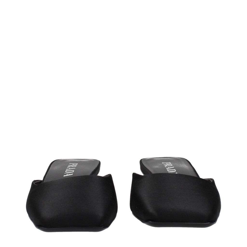 Prada Black Satin Sandals - Beyzy Store - Prada