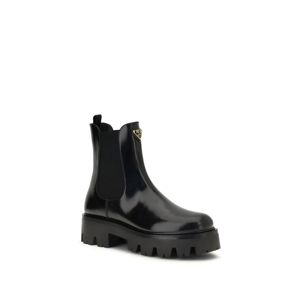 Prada Brushed leather Ankle Boots - Beyzy Store - Prada