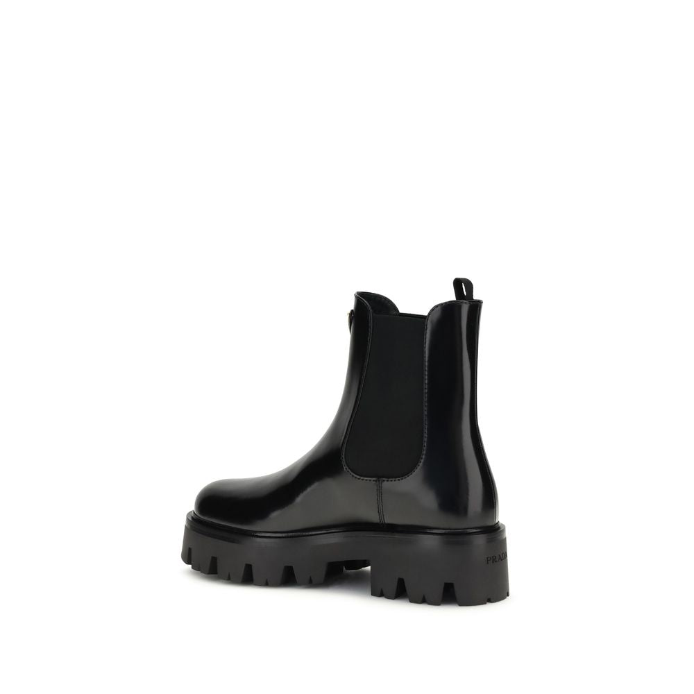 Prada Brushed leather Ankle Boots - Beyzy Store - Prada