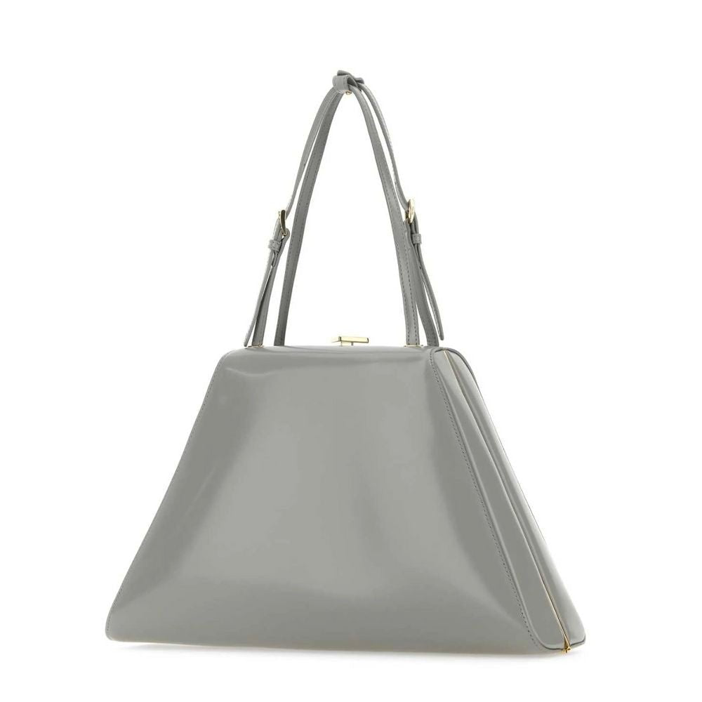 Prada Gray Leather Handbag - Beyzy Store - Prada