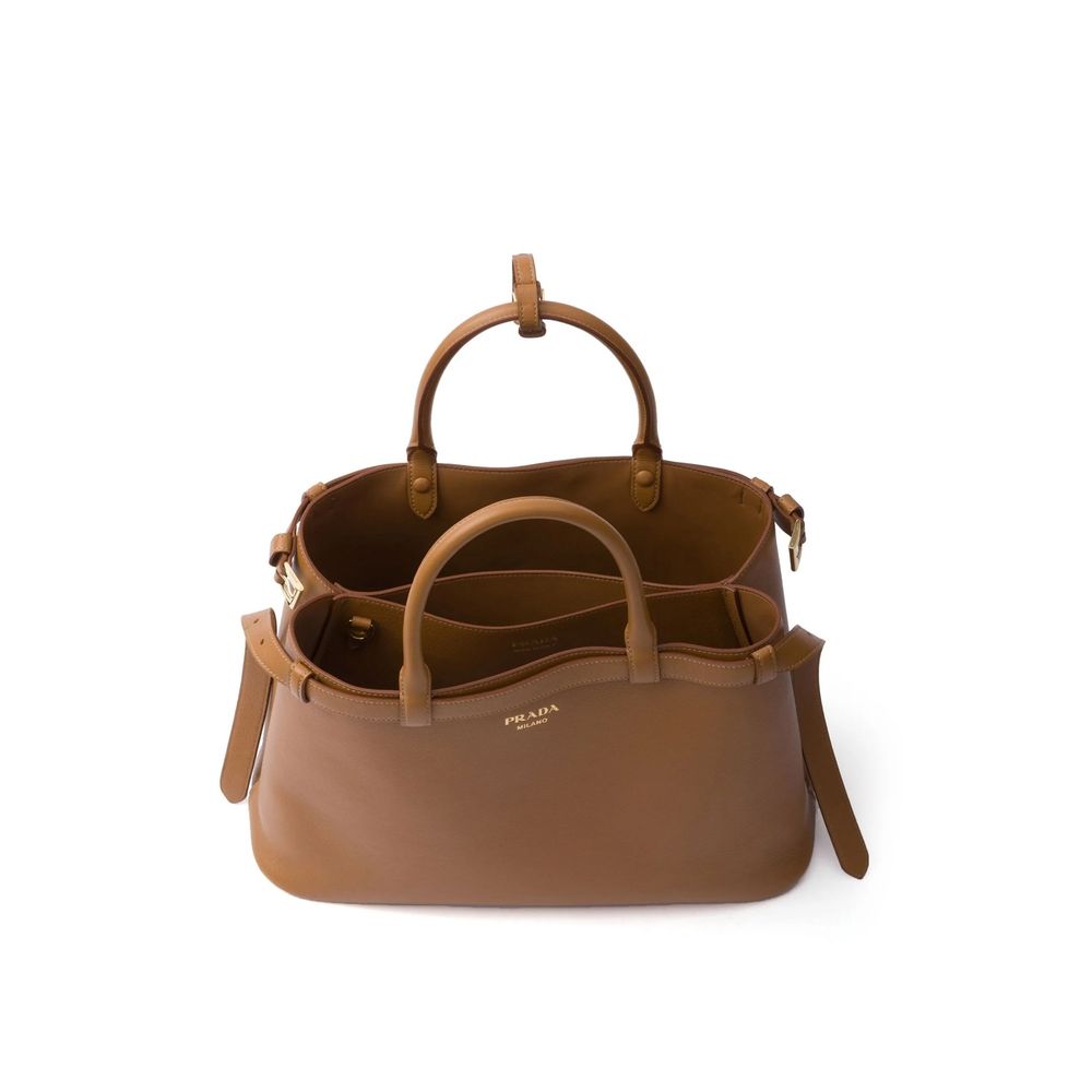 Prada Leather Buckle Handle Bag - Beyzy Store - Prada