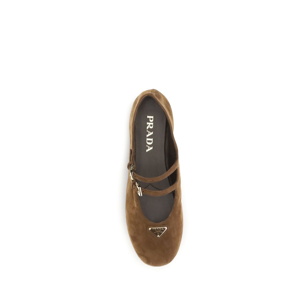 Prada Suede Ballerinas - Beyzy Store - Prada