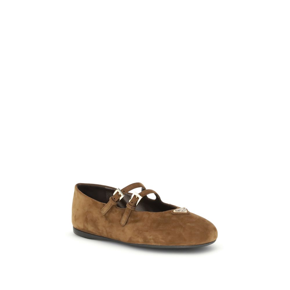 Prada Suede Ballerinas - Beyzy Store - Prada