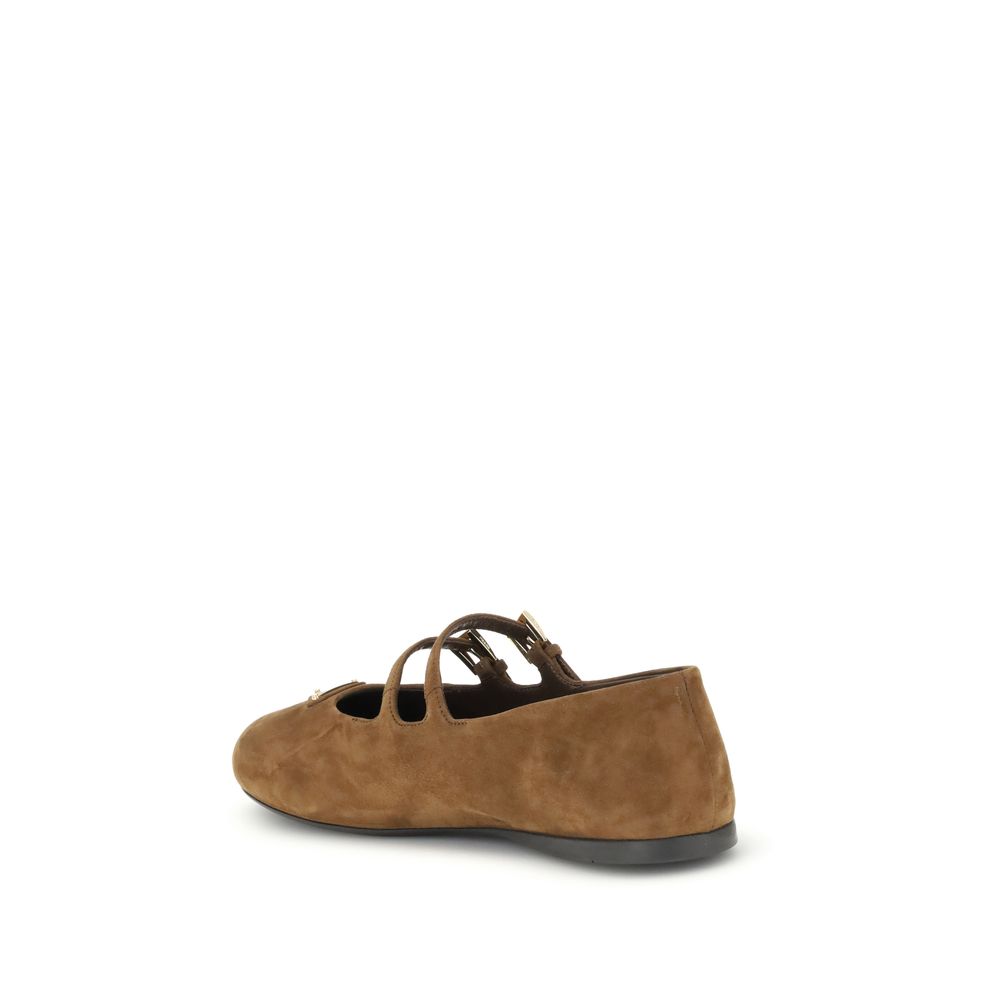 Prada Suede Ballerinas - Beyzy Store - Prada