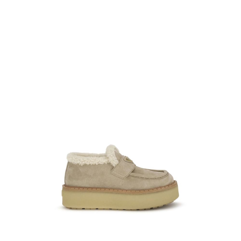 Prada Suede Loafers with shearling - Beyzy Store - Prada
