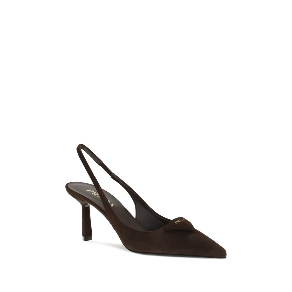 Prada Suede Slingback Pumps - Beyzy Store - Prada