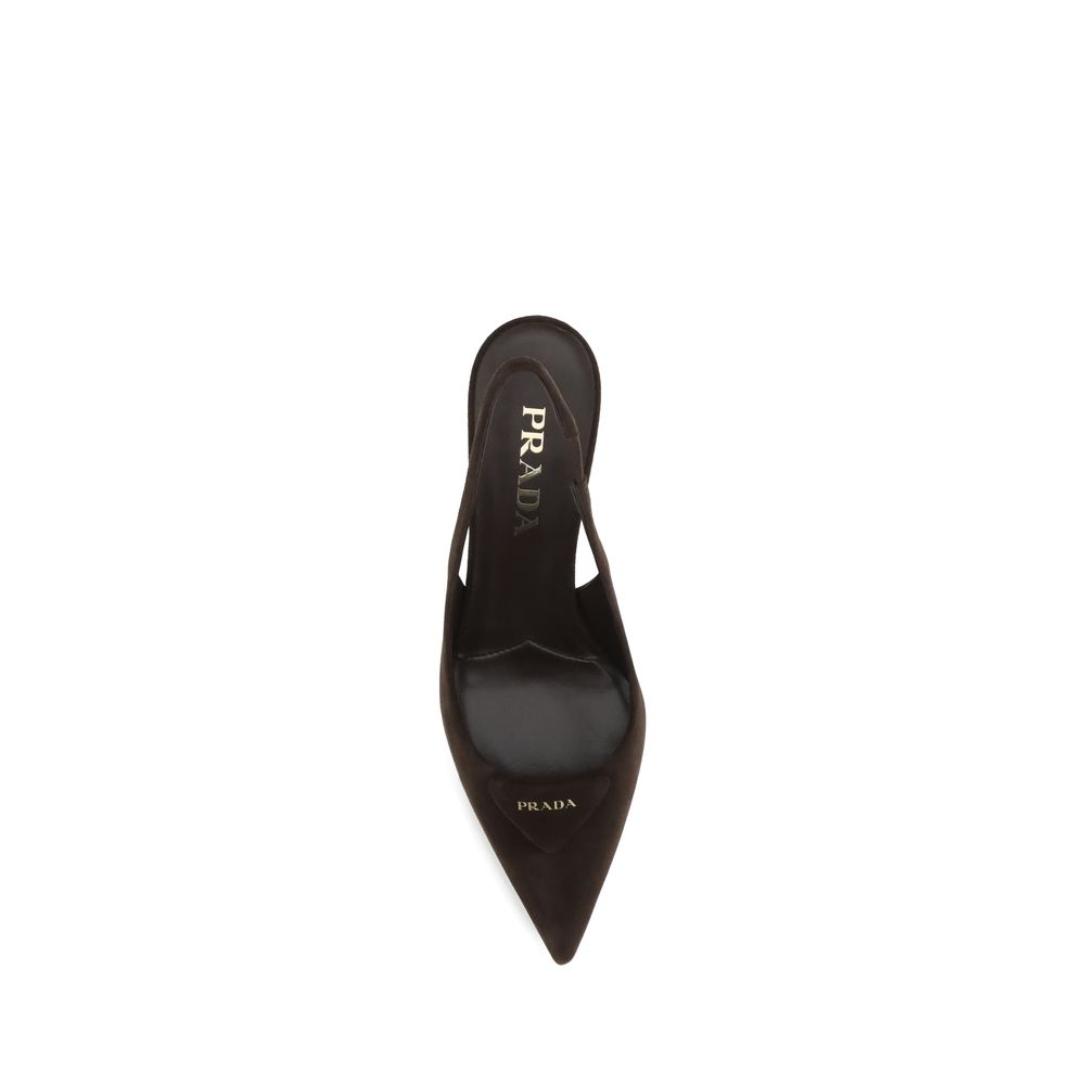 Prada Suede Slingback Pumps - Beyzy Store - Prada