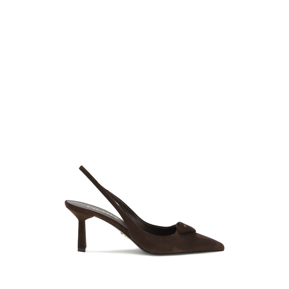 Prada Suede Slingback Pumps - Beyzy Store - Prada