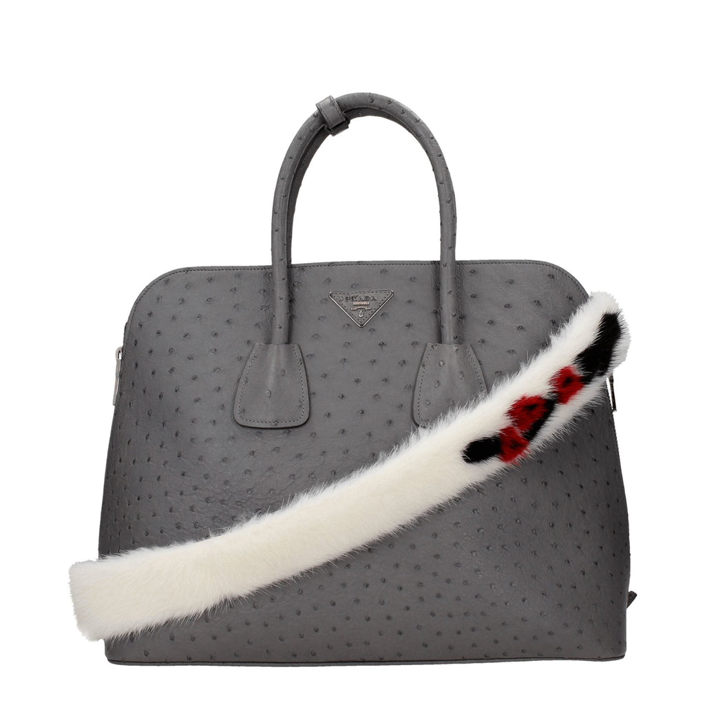 Prada White Leather Shoulder Bag - Beyzy Store - Prada