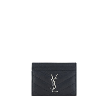 Saint Laurent Black Leather Card Holder - Beyzy Store - Saint Laurent