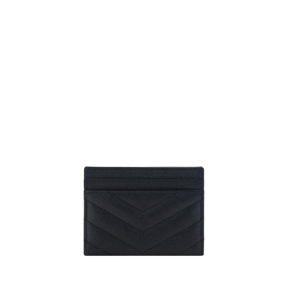 Saint Laurent Black Leather Card Holder - Beyzy Store - Saint Laurent