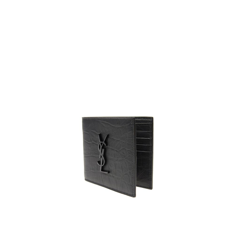 Saint Laurent Cassandre Leather Wallet - Beyzy Store - Saint Laurent