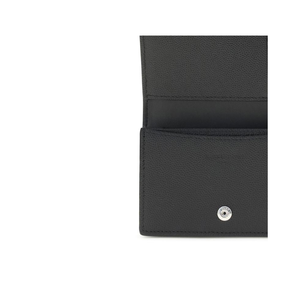 Saint Laurent Grain de poudre leather business Card Holder - Beyzy Store - Saint Laurent